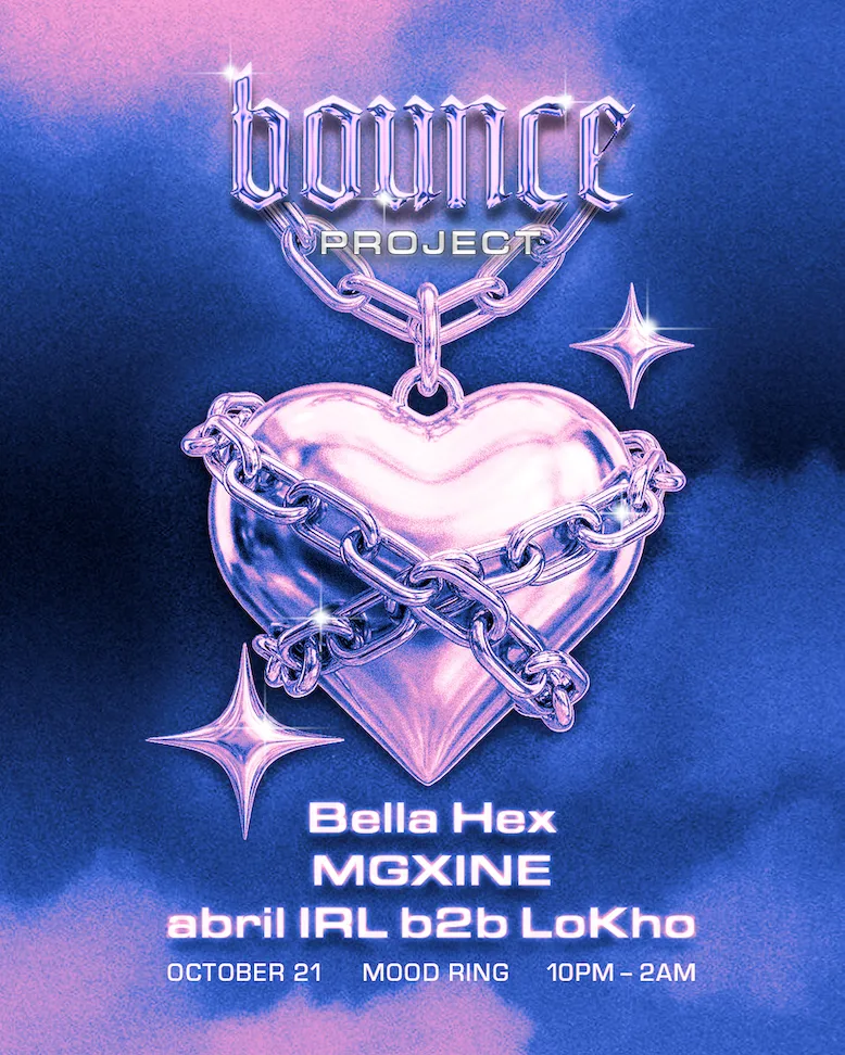 Bounce Project at Mood Ring flyer