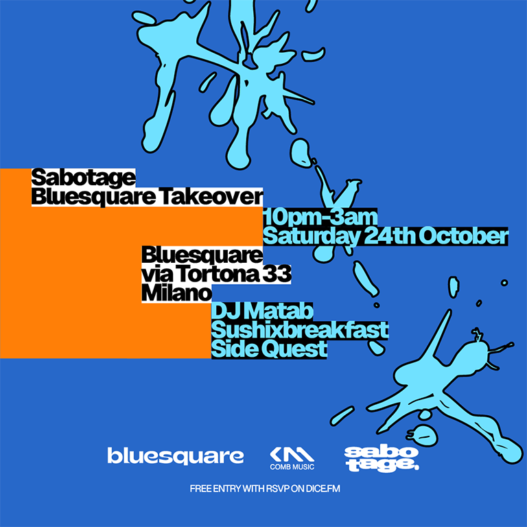 HI-FI Weekends with Sabotage at Bluesquare flyer