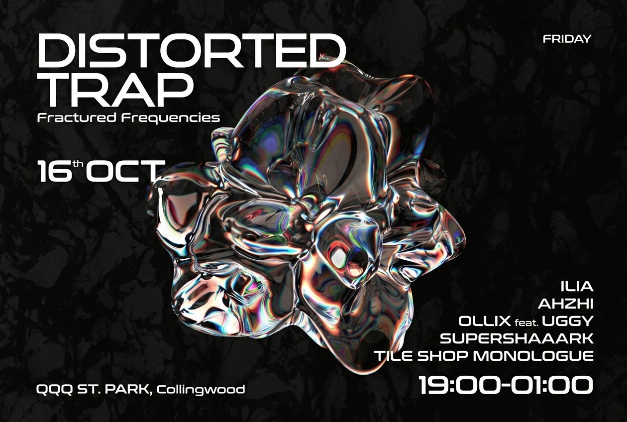 DISTORTED TRAP at QQQ ST. Park flyer