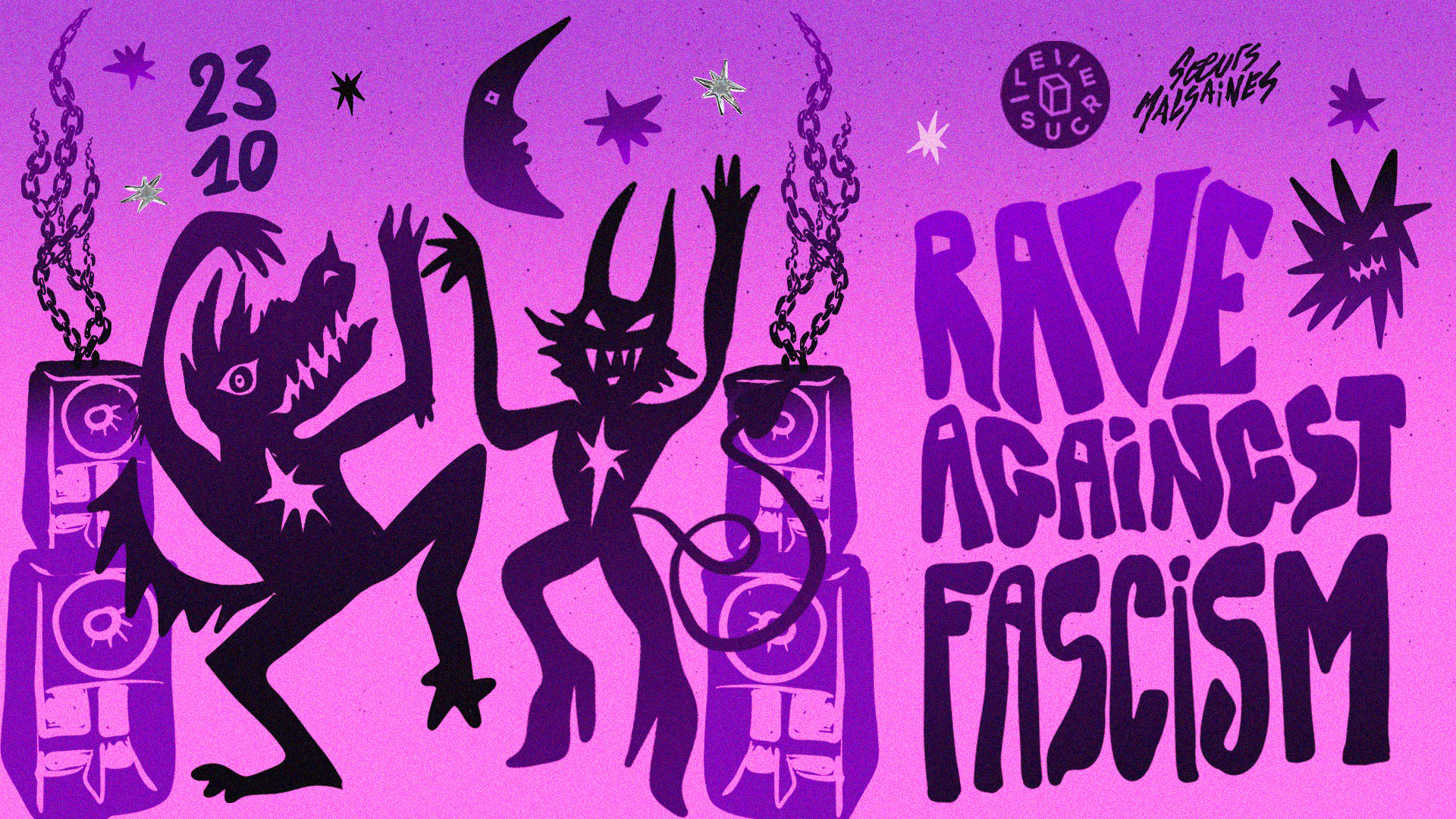Rave Against Fascism at Le Sucre flyer