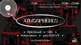Atmosphères vinyl and food pop-up at Ikii flyer