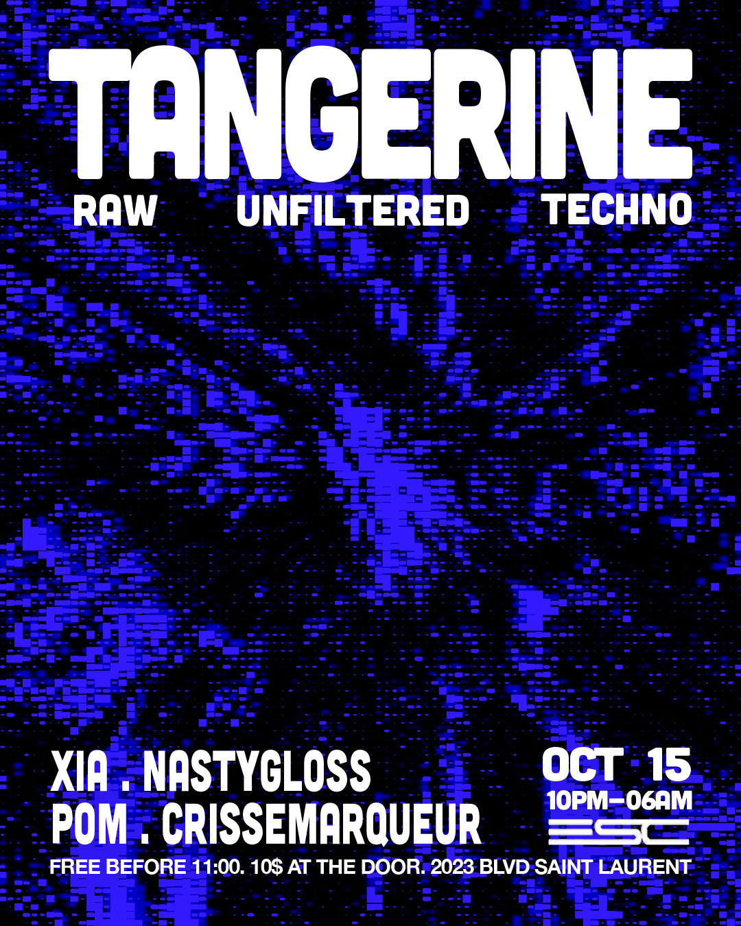 Tangerine at ESC flyer