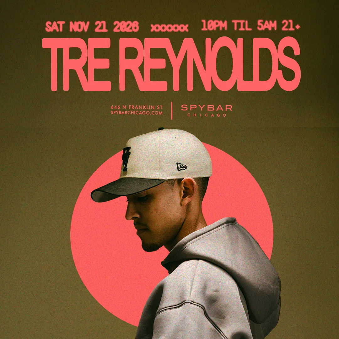 Tre Reynolds at Spybar flyer