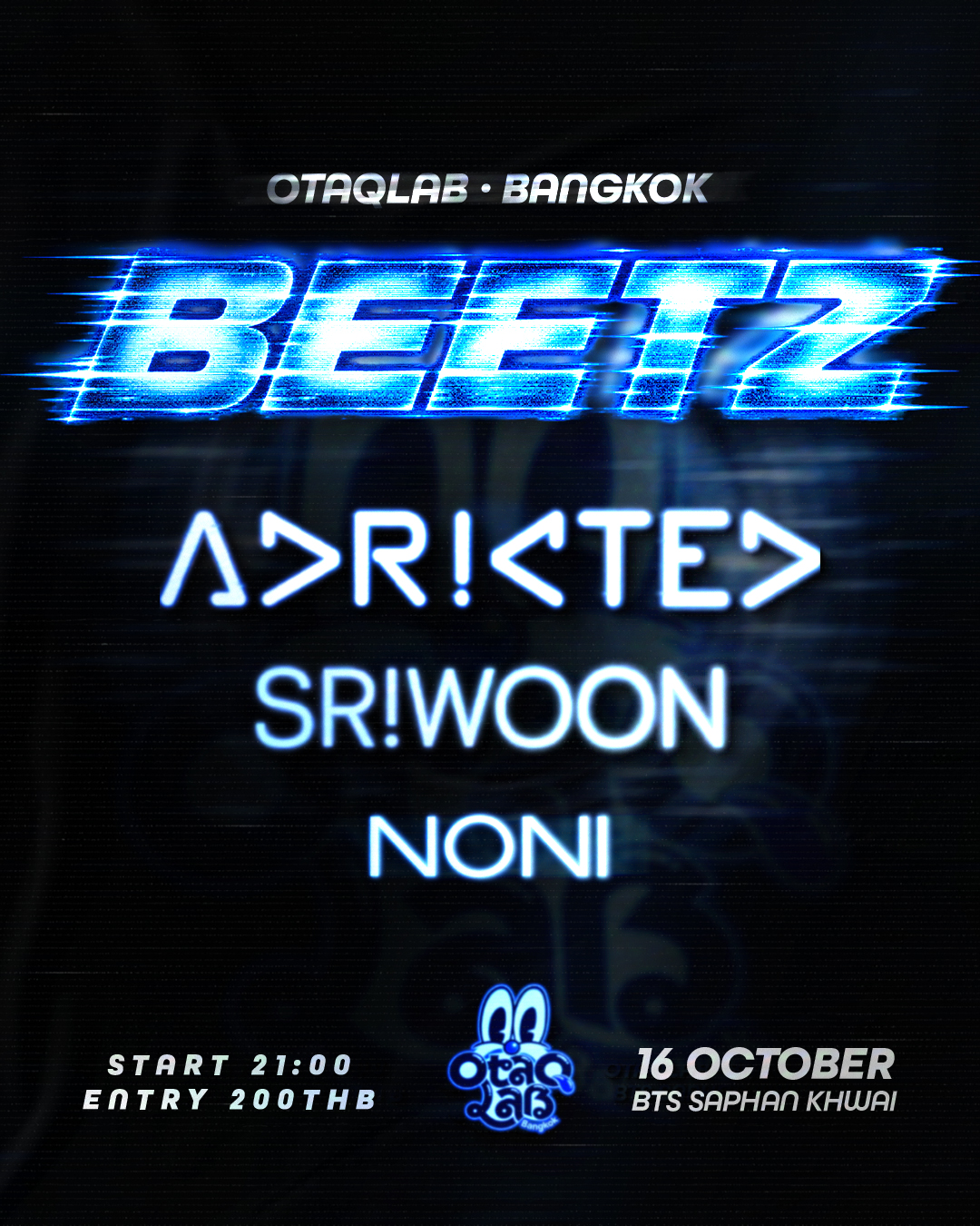 Beetz at Otaqlab Bangkok flyer