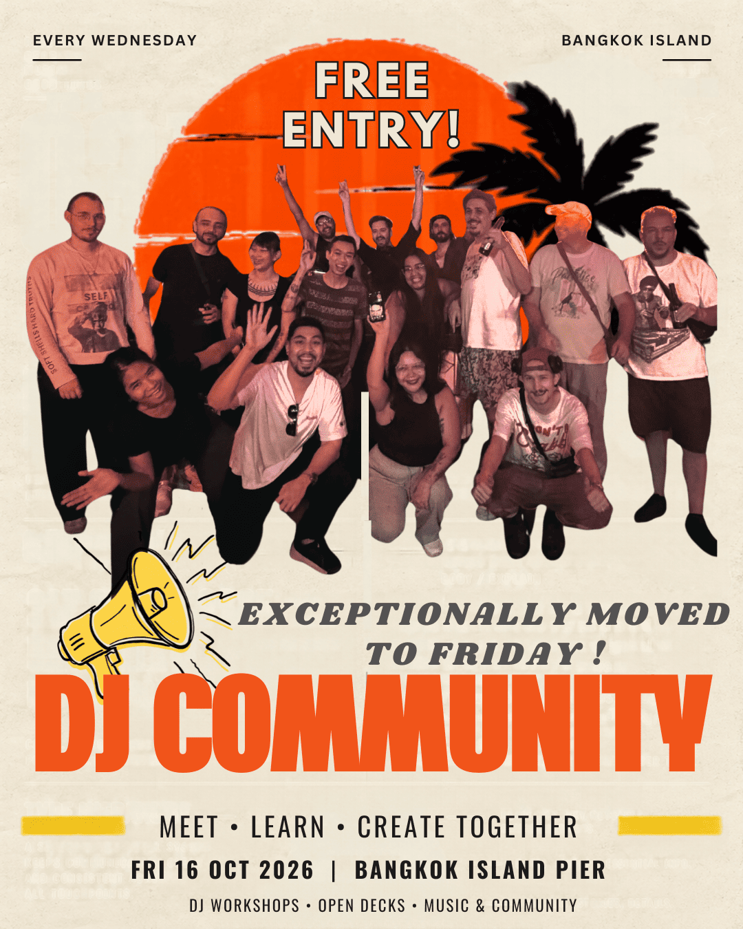 DJ COMMUNITY at Bangkok Island flyer