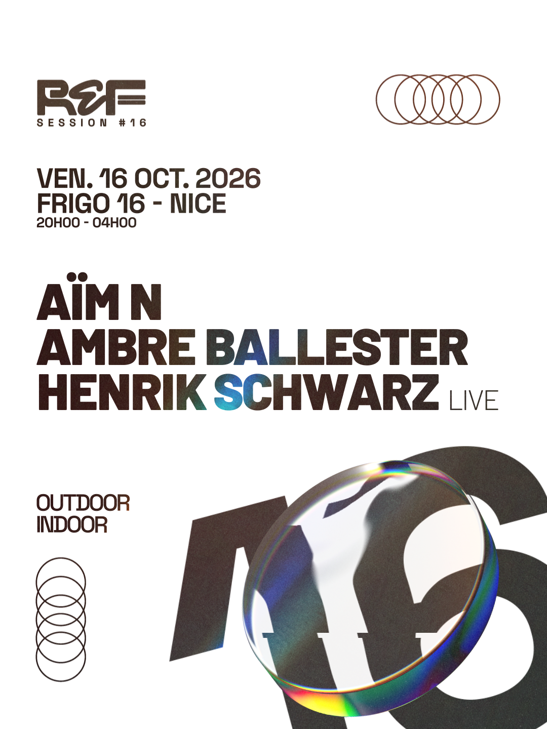 REF Session #16 Henrik Schwarz - FRIGO 16 NICE at Frigo 16 flyer