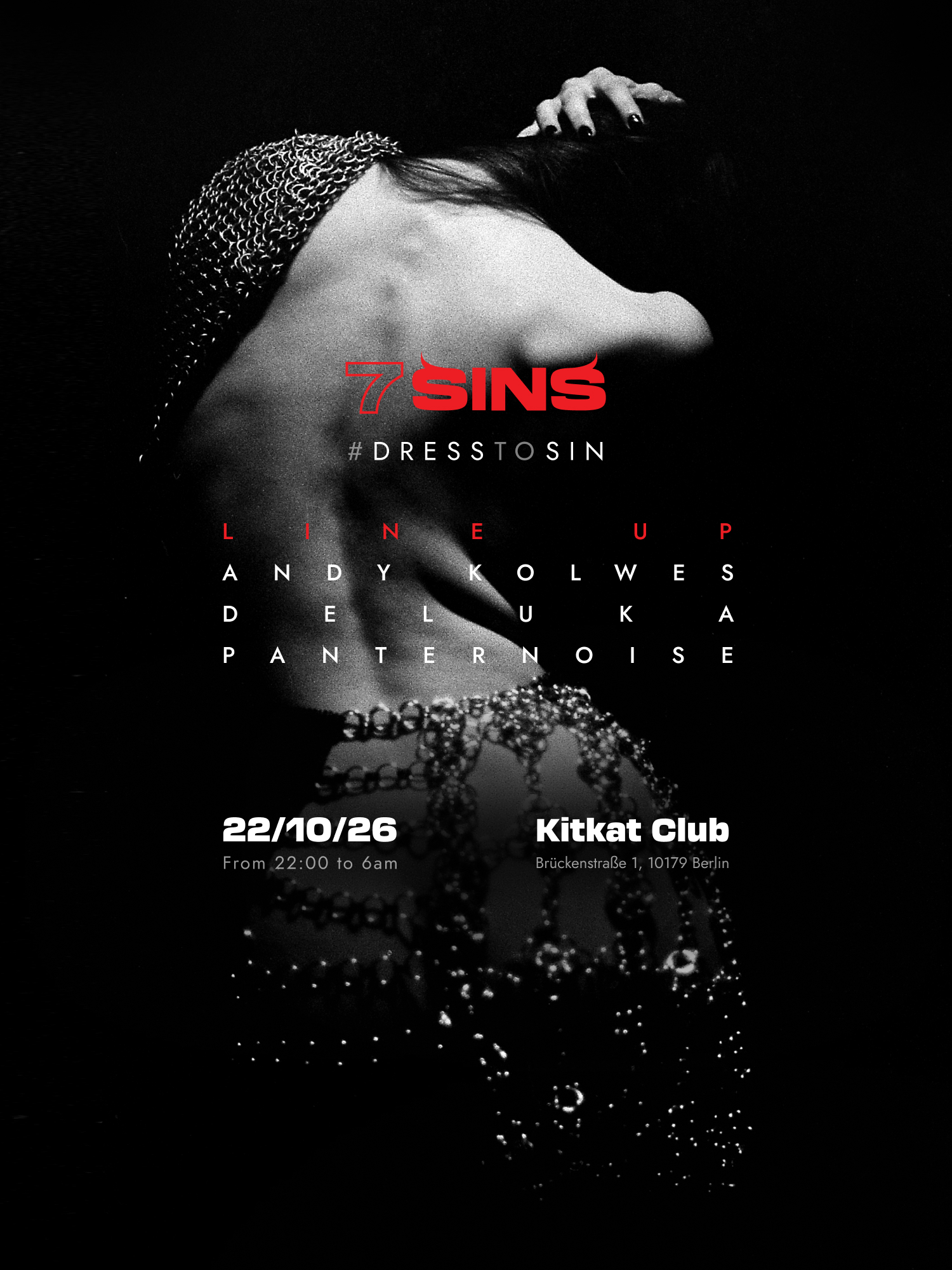 SEVEN SINS - Dress To Sin at KitKatClub flyer