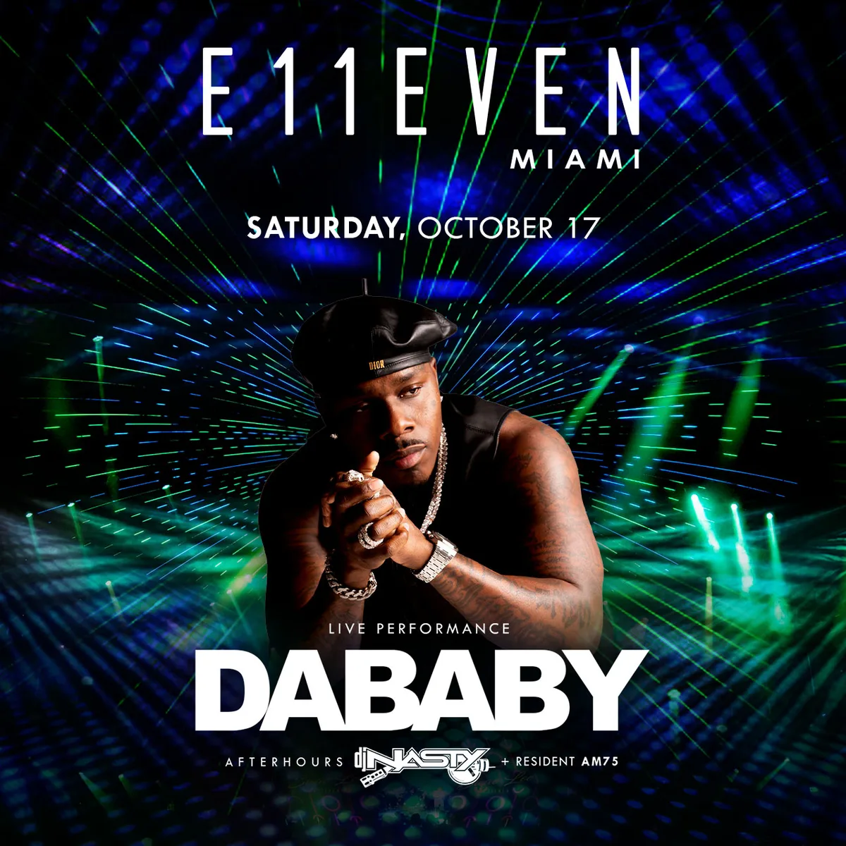 DaBaby Live at E11EVEN at E11EVEN MIAMI flyer