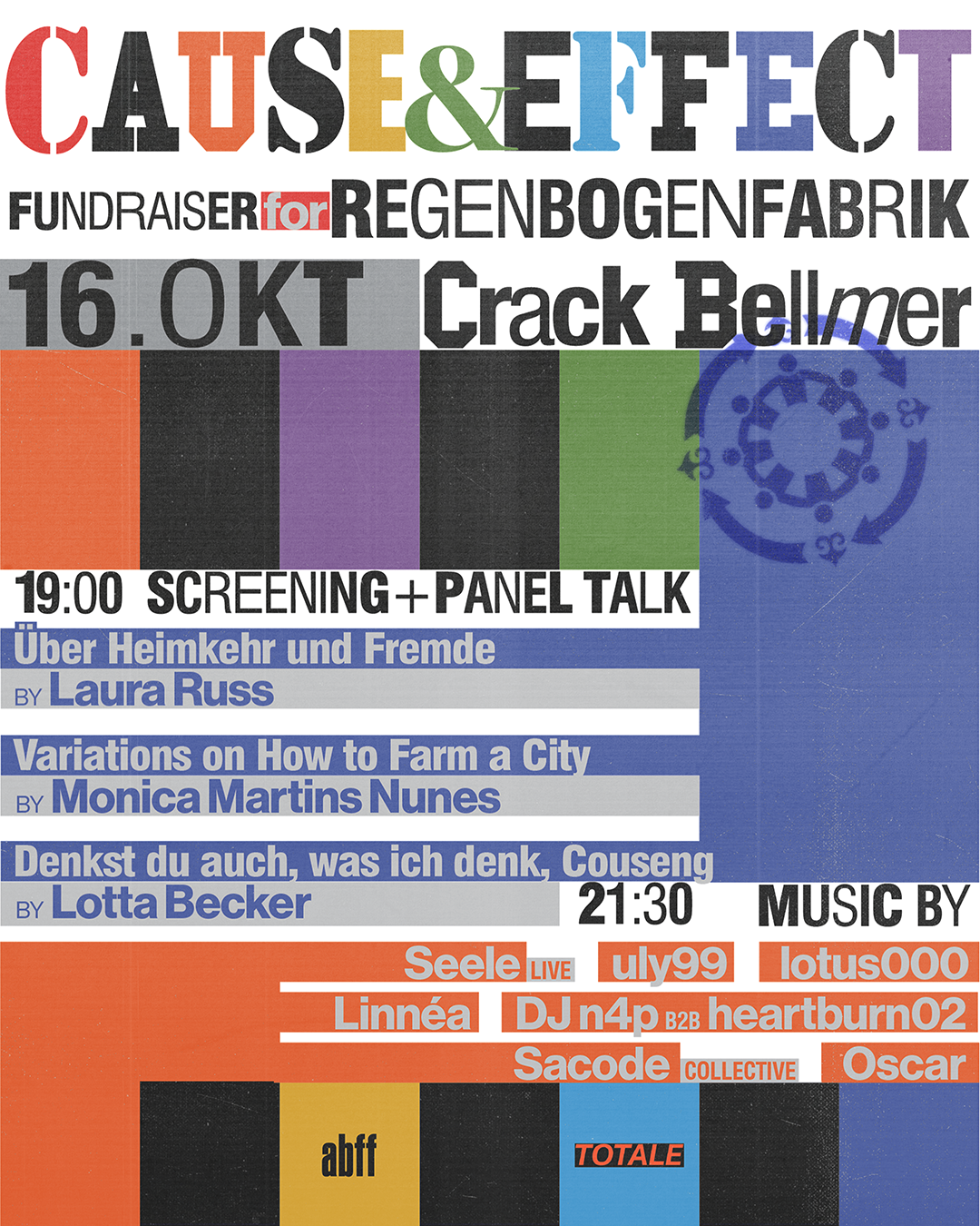 CAUSE&EFFECT at Crack Bellmer flyer