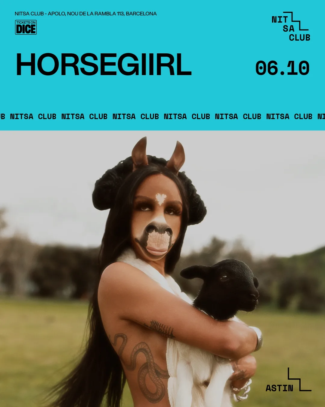 horsegiirL at Nitsa Barcelona flyer