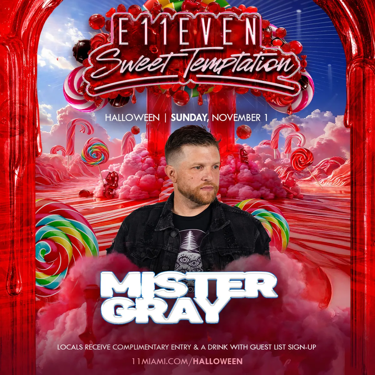 E11EVEN Halloween Week ft Mister Gray at E11EVEN MIAMI flyer