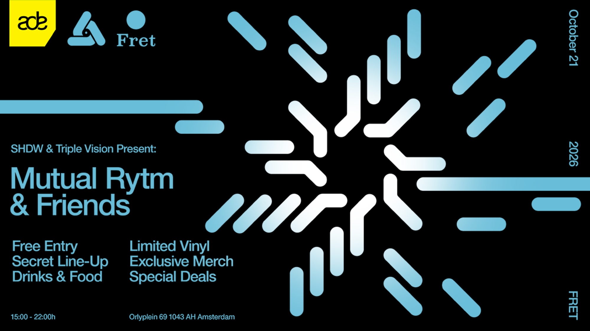 SHDW & Triple Vision present: Mutual Rytm Community Meet-Up [Free Entry] at Fret flyer