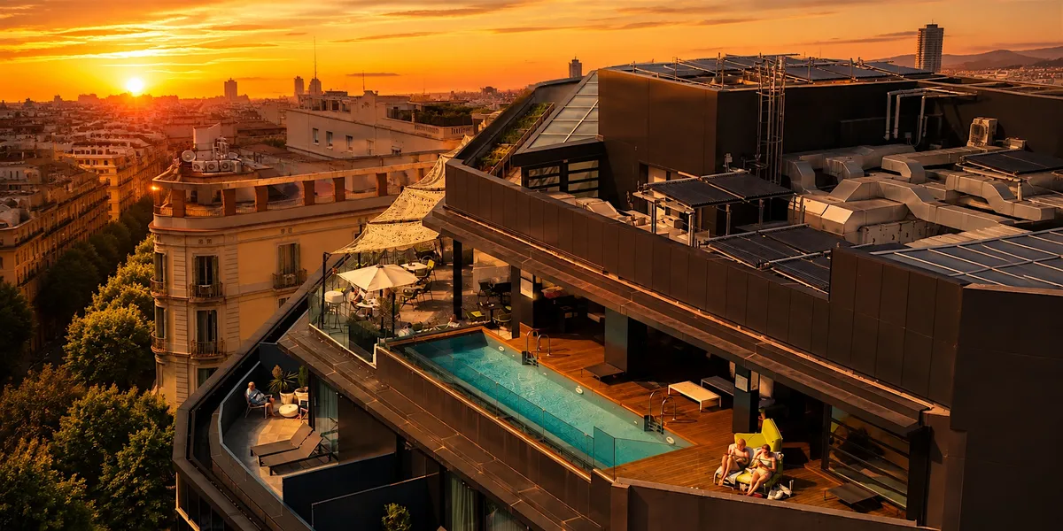 AFROHOUSE SUNSET ROOFTOP SESSION at Hotel Negresco Princess flyer