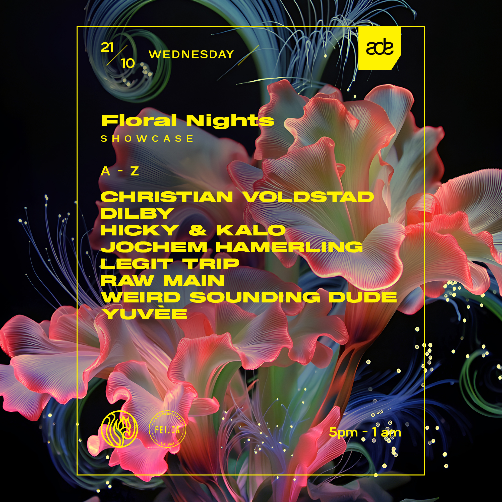Floral Nights Showcase at ADE 2026 at Bar Feijoa flyer