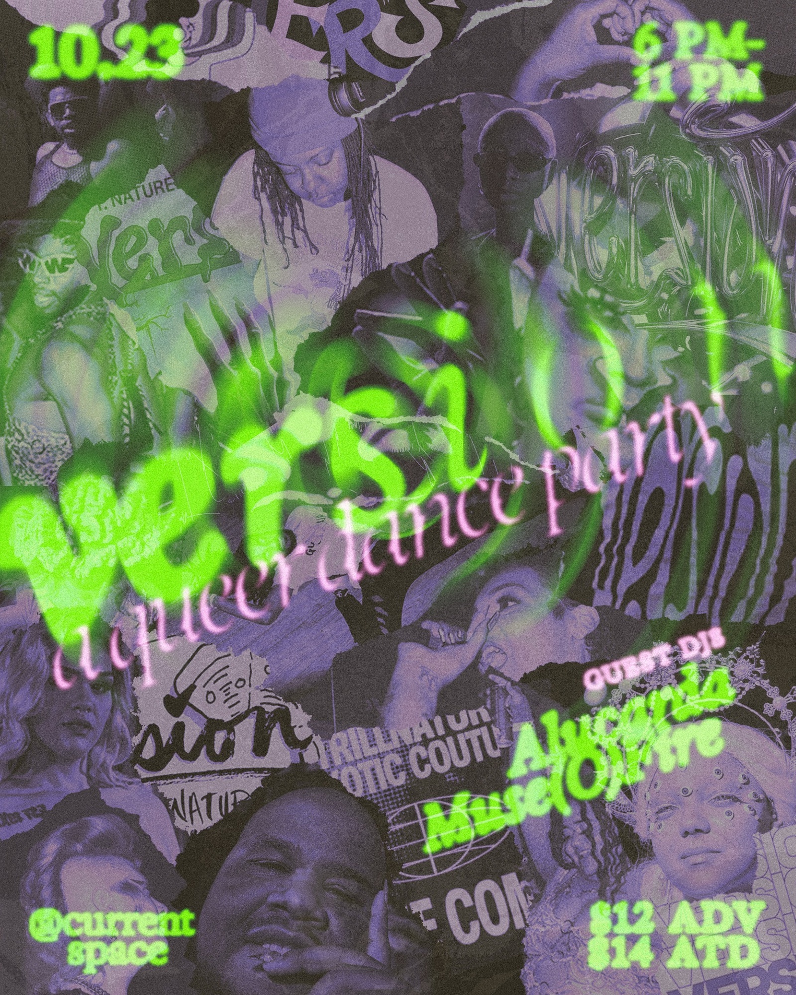 VERSION at Current Space Garden Bar flyer