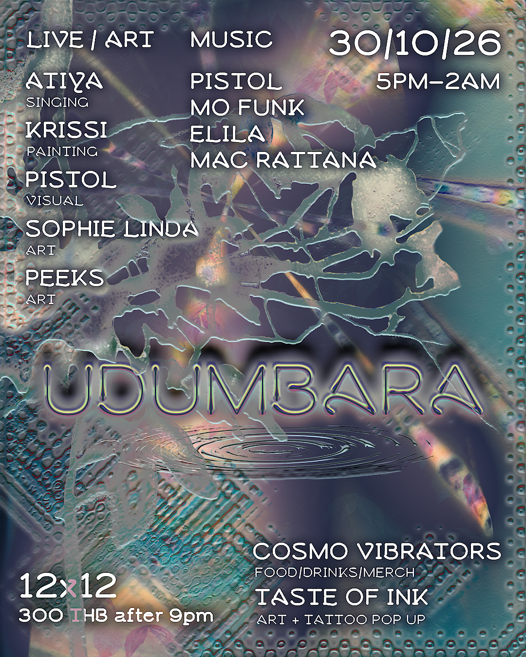 Udumbara at 12 x 12 flyer