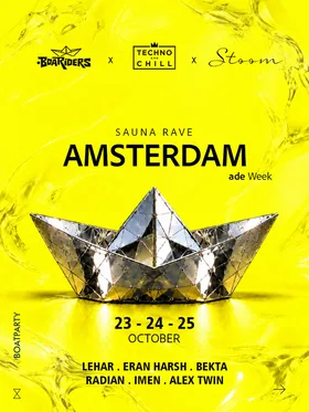 SAUNA RAVE at TBA - STOOM SHIP- Ndsm pier 6, Amsterdam flyer