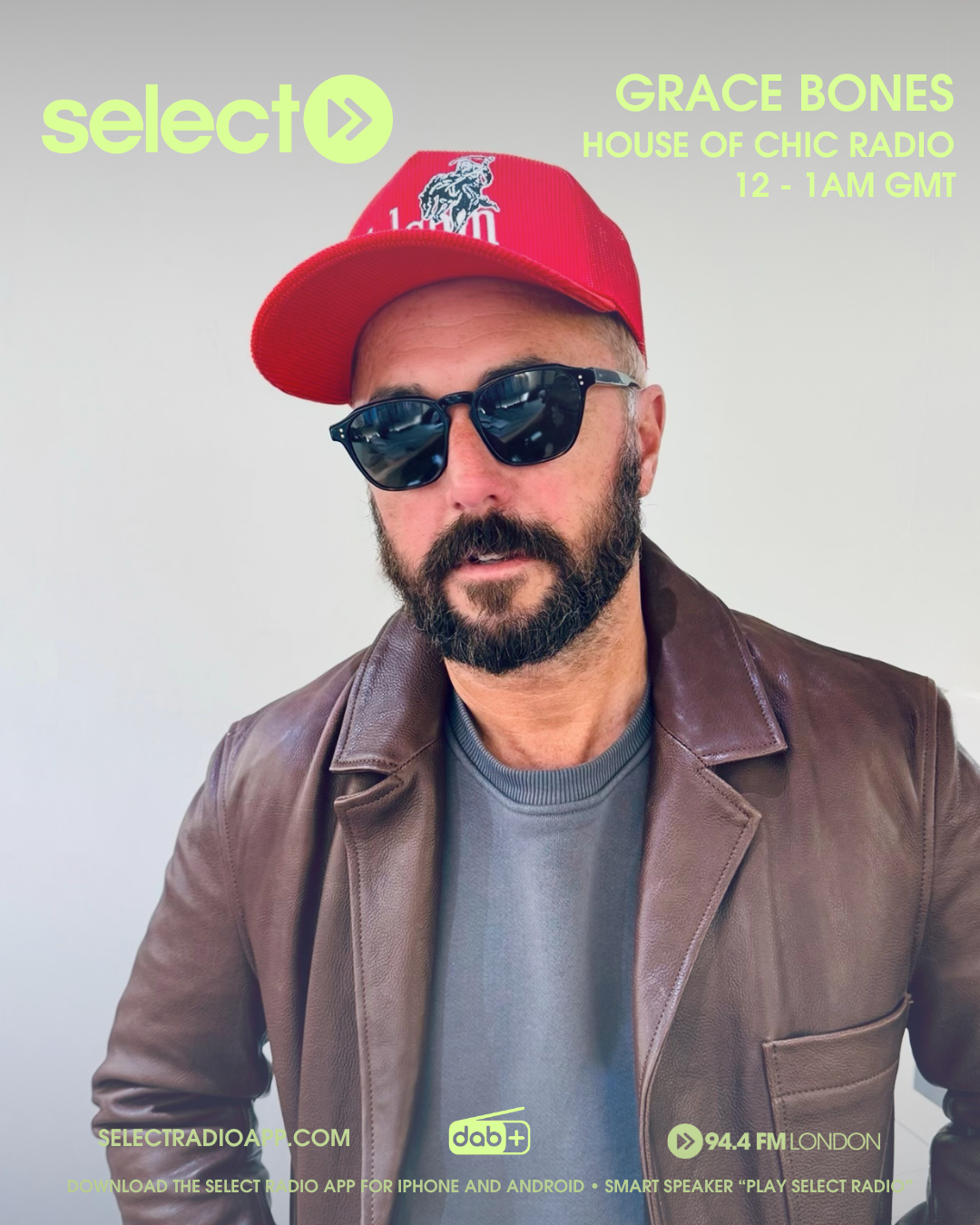 Grace Bones presents House of Chic Radio at TBA -  Select Fm London flyer