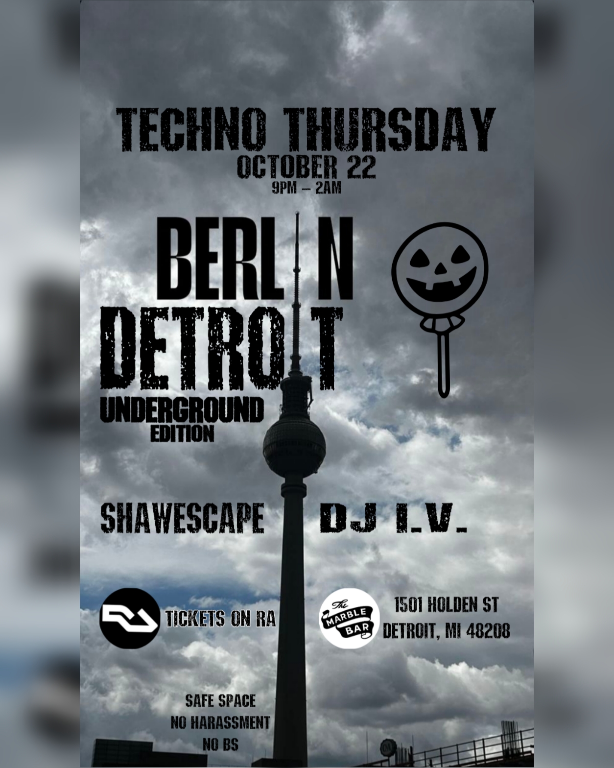 TECHNO THURSDAY: DBU Edition at Marble Bar flyer