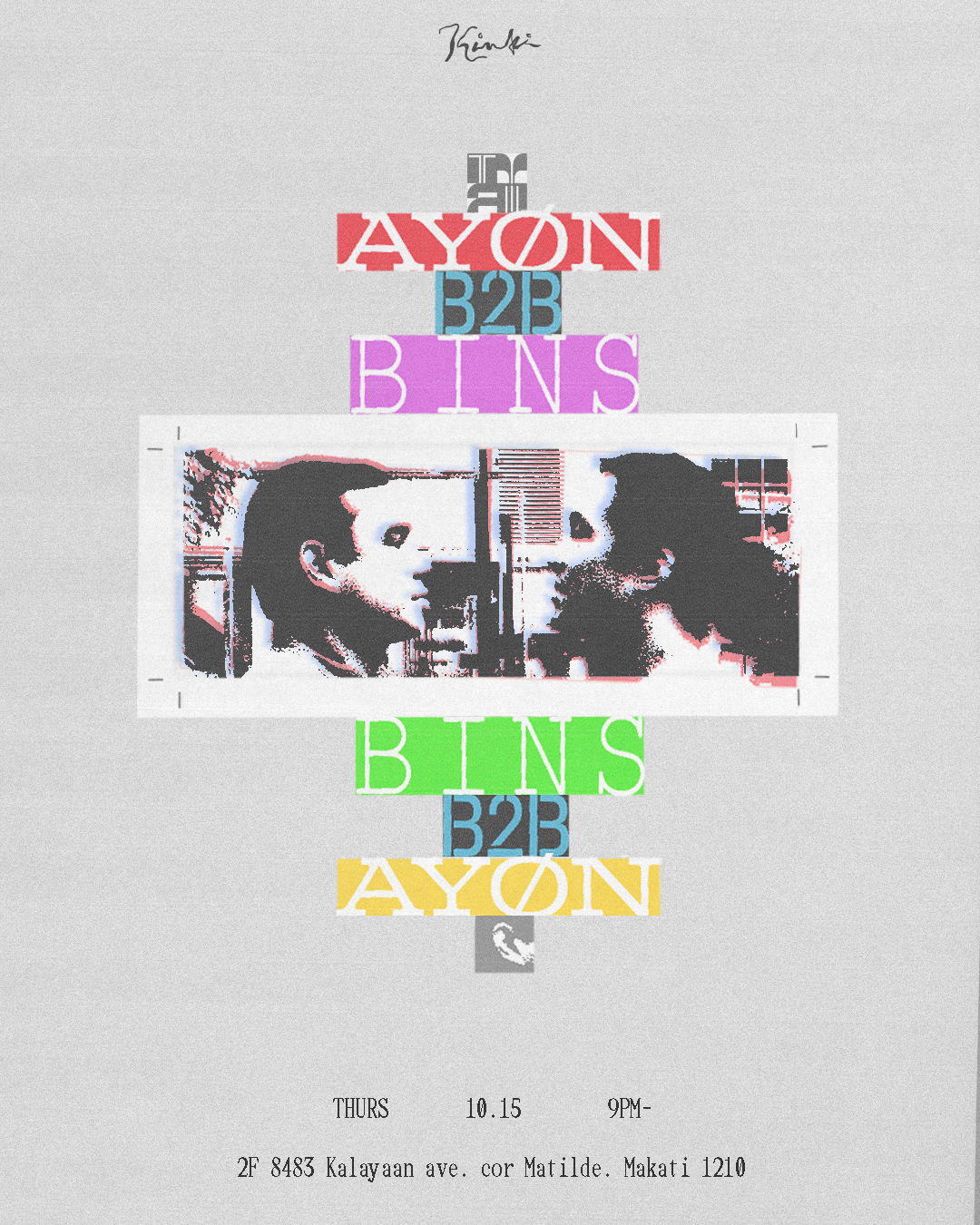 Ayon B2B Bins at Kinki flyer