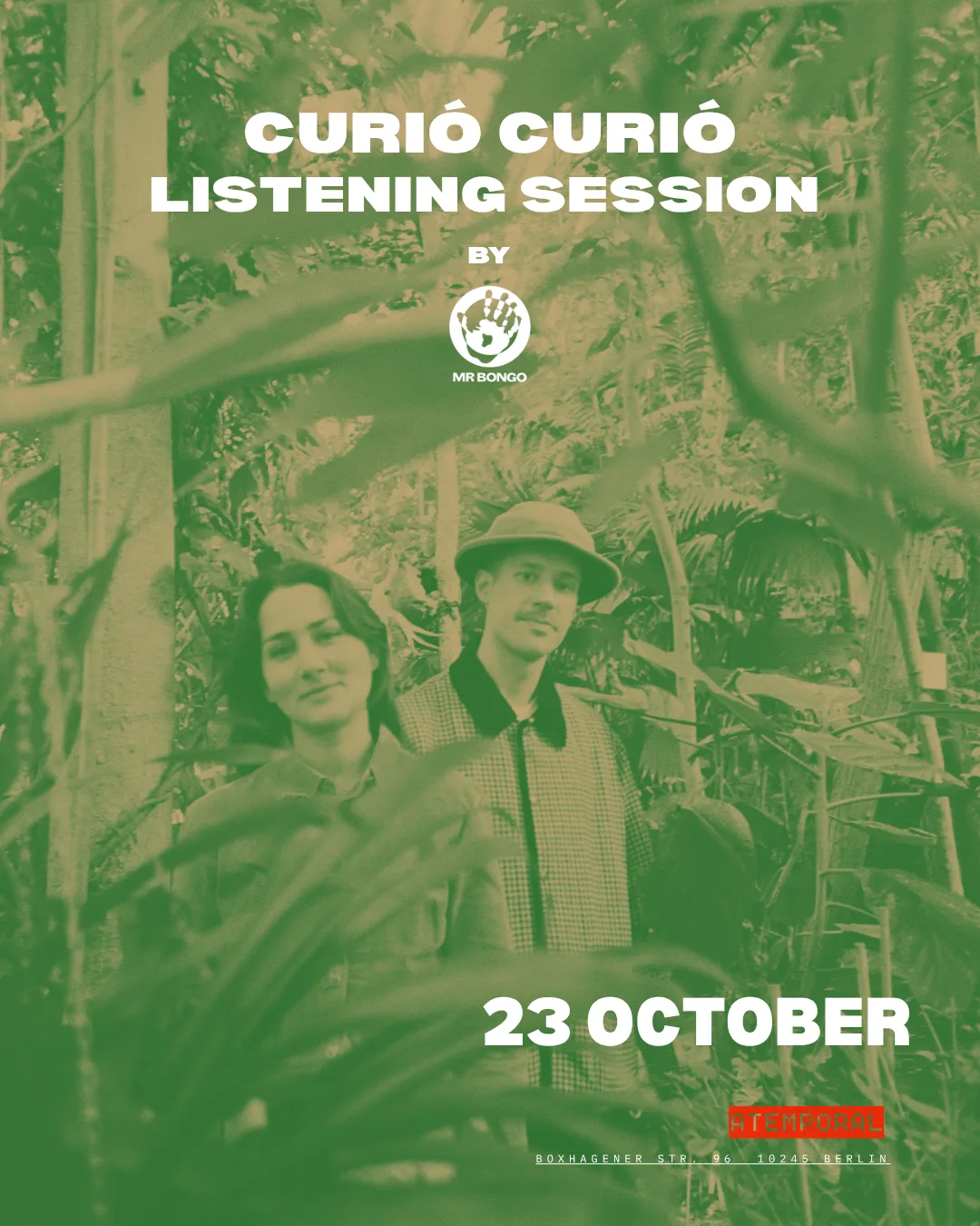 Curió Curió Listening Session by Mr.Bongo at Atemporal flyer