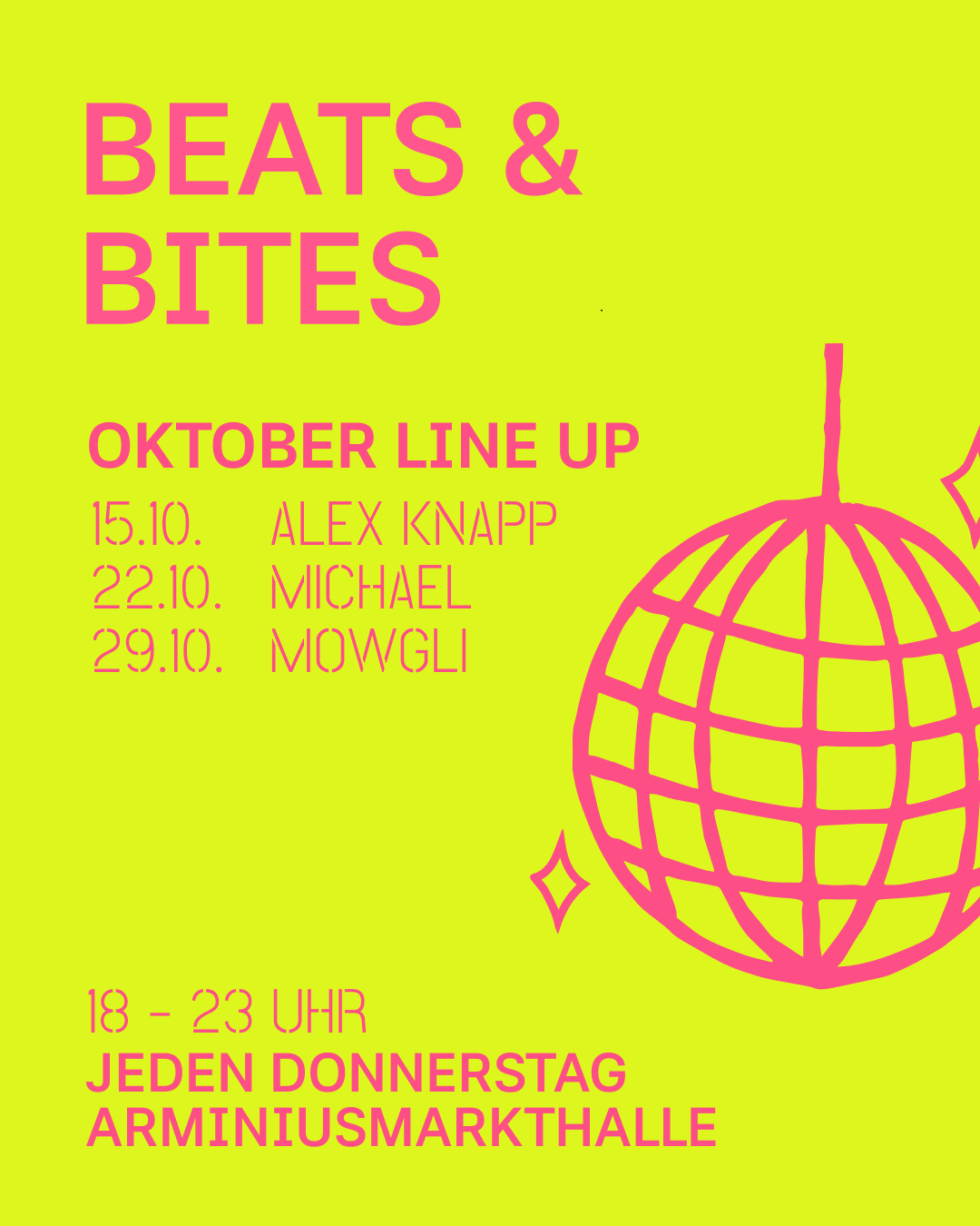 Beats & Bites Arminiusmarkthalle at Arminiusmarkthalle flyer