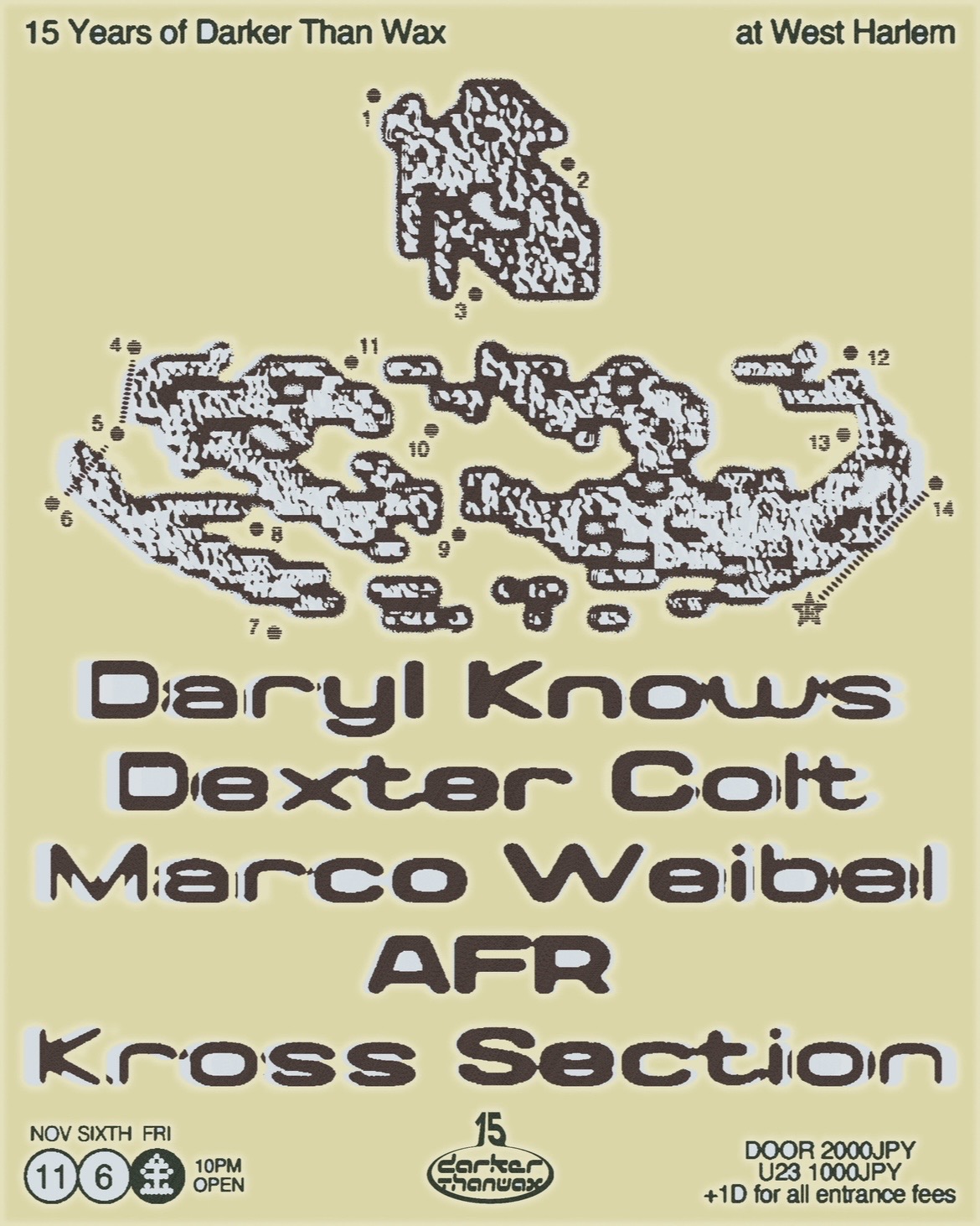 15 Years of Darker Than Wax at West Harlem flyer