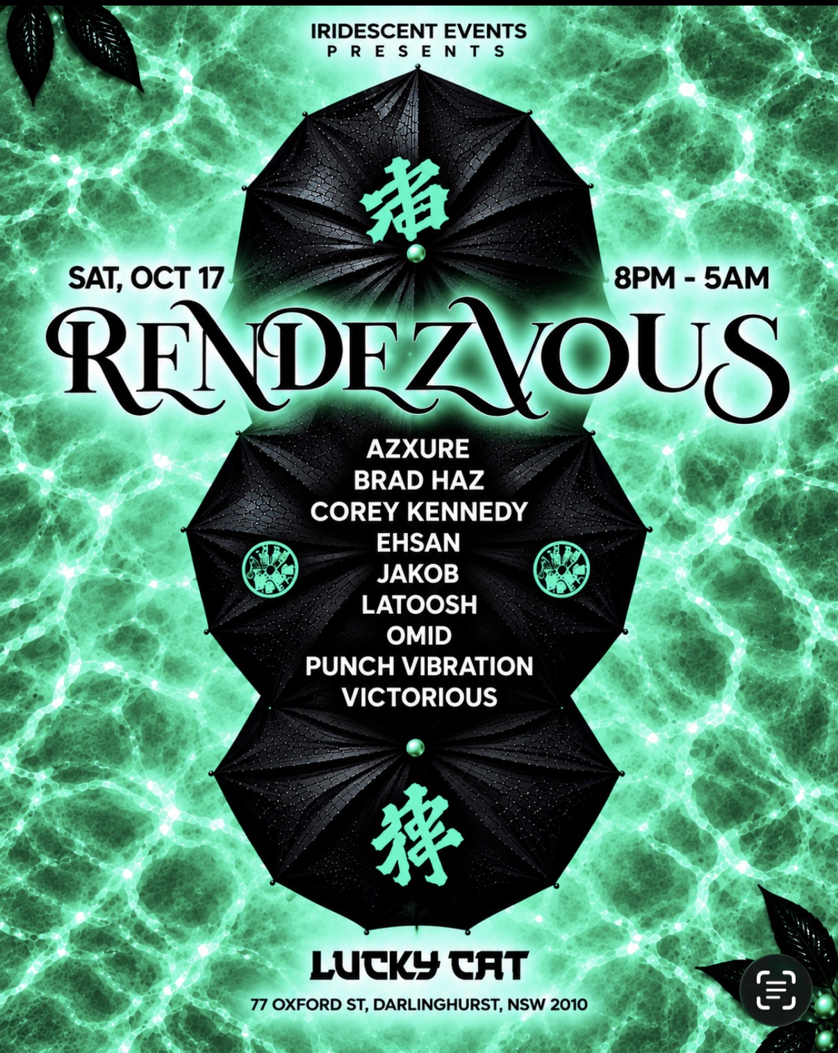 Rendezvous at The Lucky Cat flyer