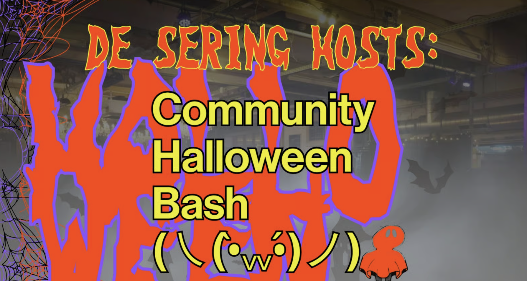 De Sering's Community Halloween Bash at De Sering flyer