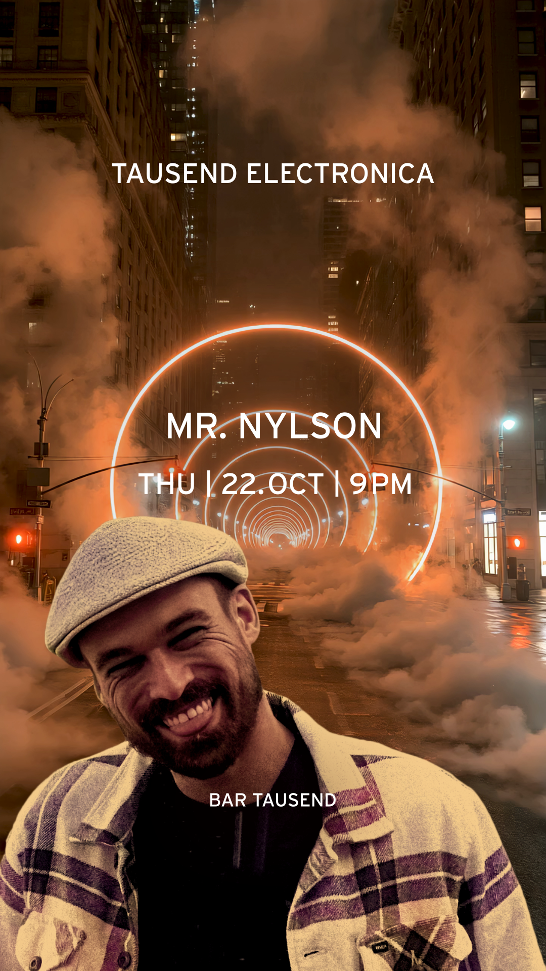 Tausend Electronica: Mr. Nylson at Tausend flyer