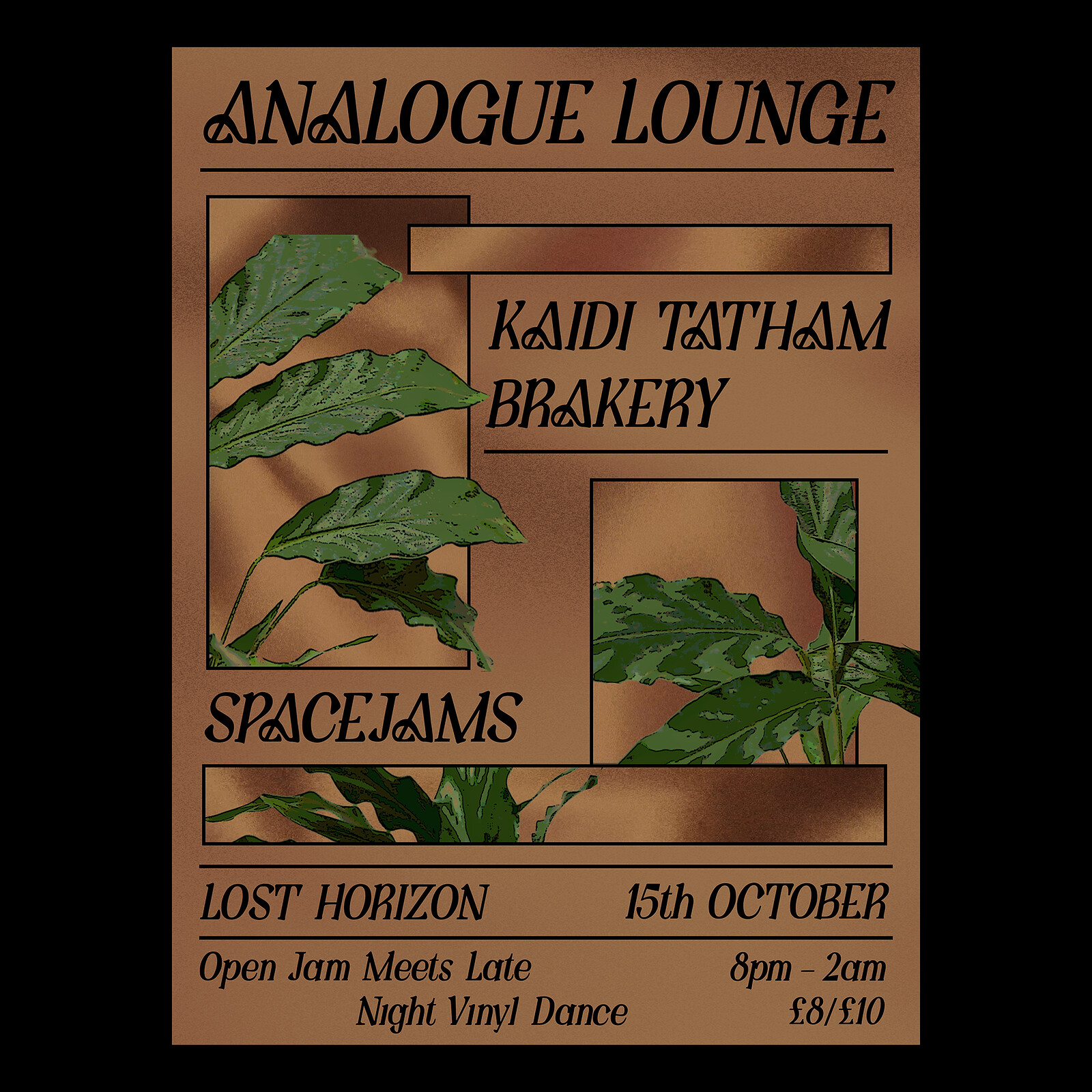 Analogue Lounge w/ Kaidi Tatham at Lost Horizon Arts Centre & Bar flyer
