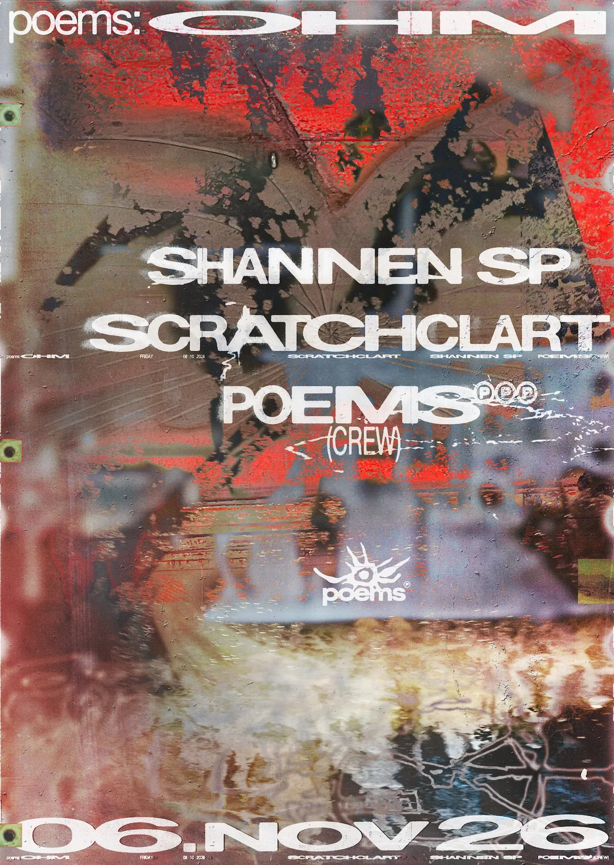 poems with Scratchclart & Shannen SP at OHM flyer