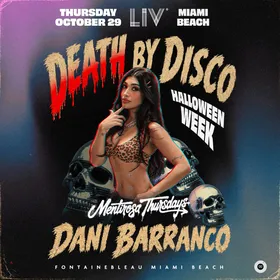 Dani Barranco at LIV Nightclub Miami flyer