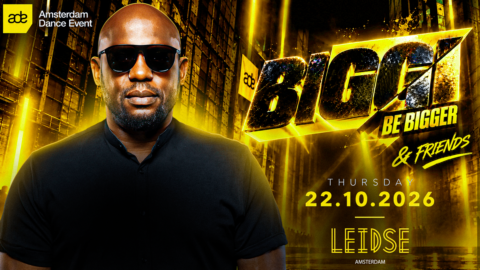 𝗔𝗗𝗘 𝟮𝟬𝟮𝟲 - Biggi Be Bigger & Friends - 𝗕𝗜𝗚𝗚𝗜 𝗜𝗦 𝗕𝗔𝗖𝗞 at Club Leidse flyer
