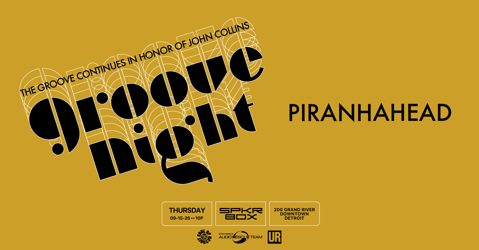 Groove Night at SPKRBOX flyer
