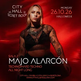 MAJO ALARCÓN - SECRET ROOM - ALL NIGHT LONG at Disco City Hall flyer