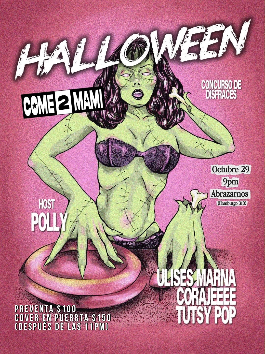 HALLOWEEN COME2MAMI at Abrazarnos flyer