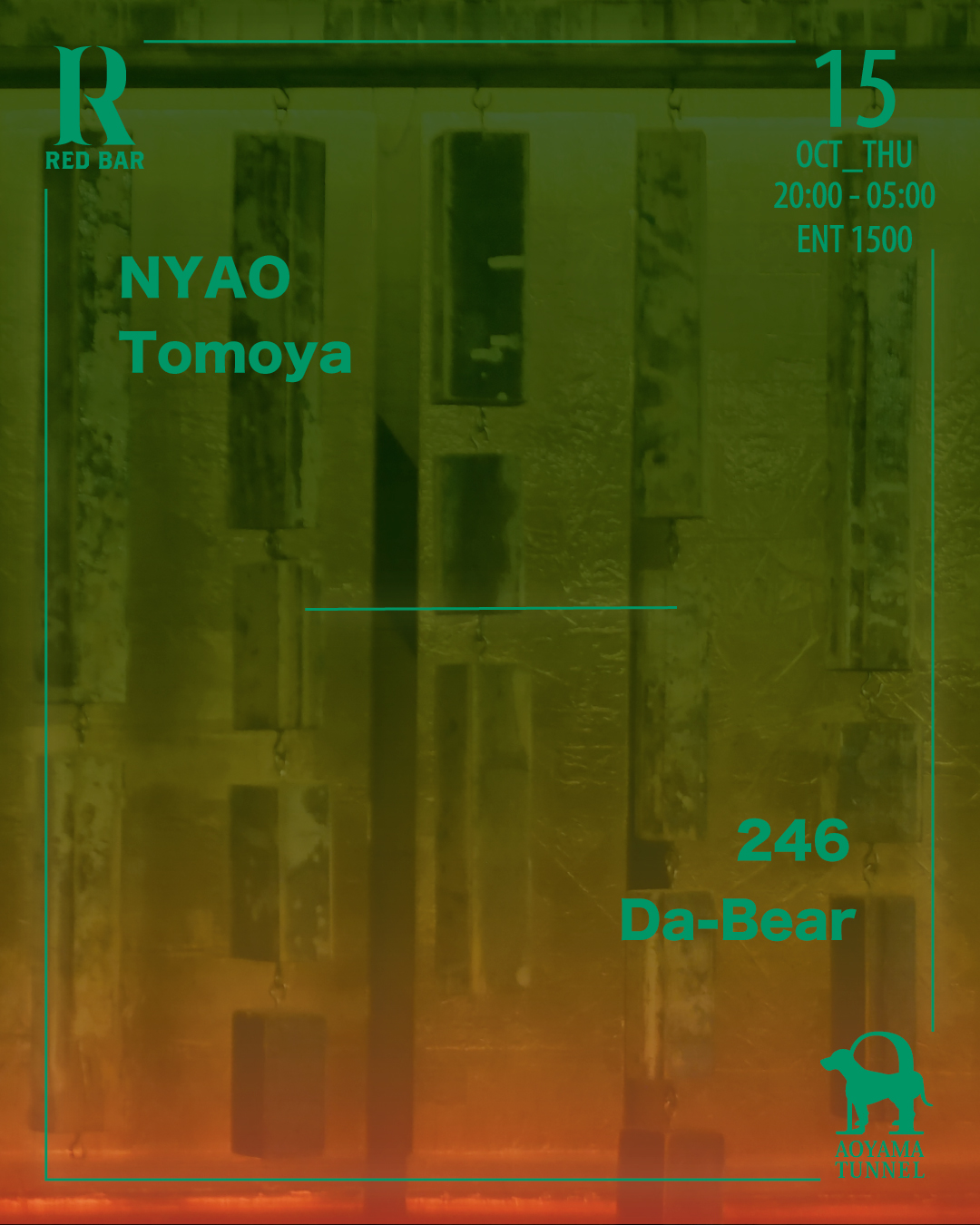 TUNNEL THURSDAY at Aoyama Hachi flyer