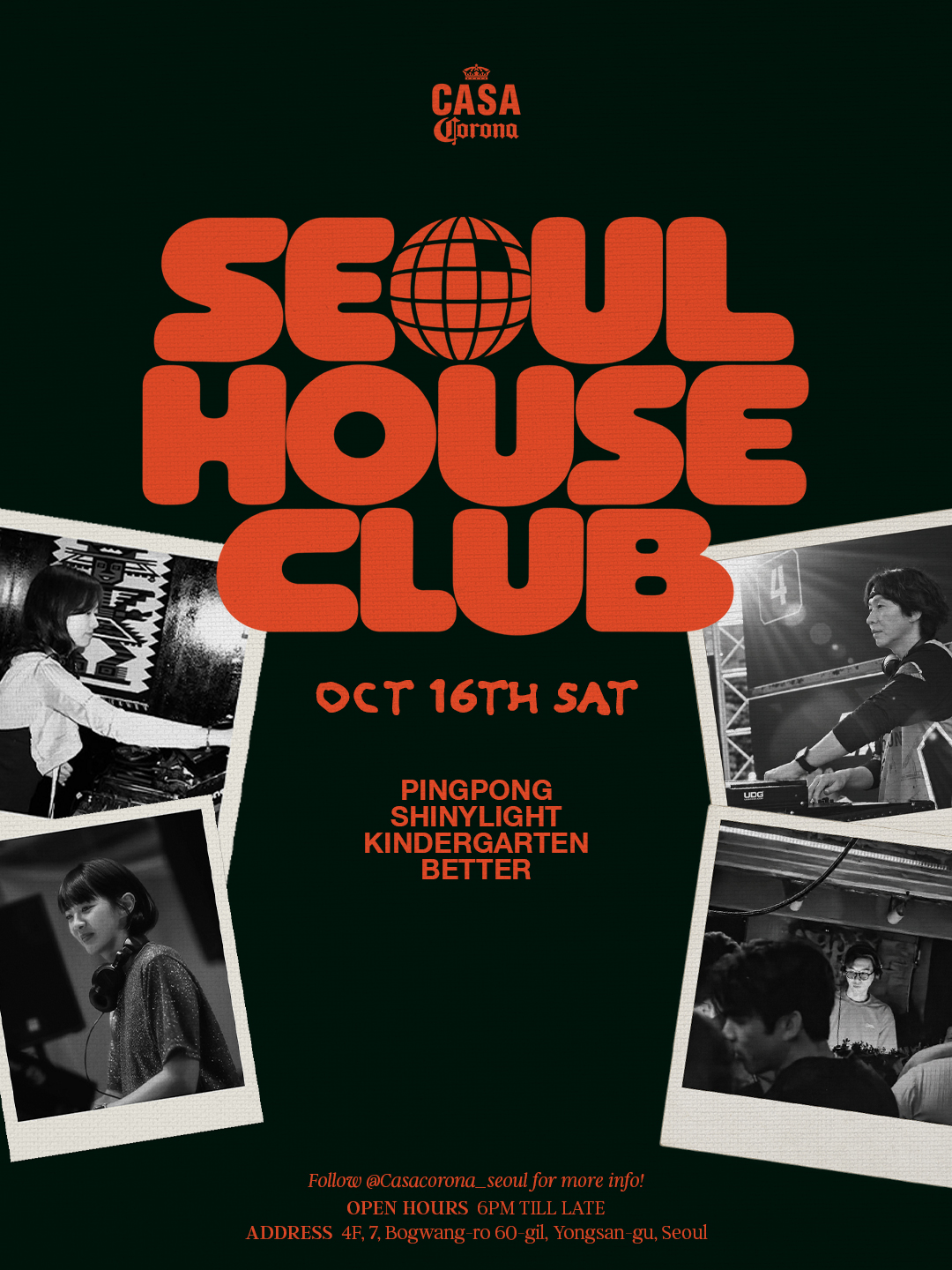 Seoul House Club at Casa Corona Seoul flyer