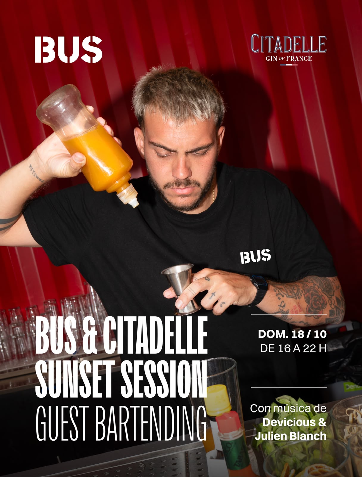 BUS & CITADELLE SUNSET SESSION at BUS Hexperience flyer