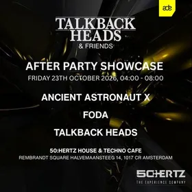 Talkback Heads & Friends at 50 HERTZ flyer