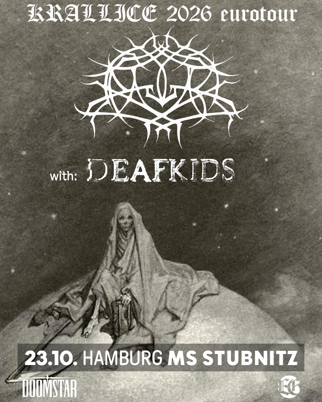 Krallice (us), support: Deafkids (br) at MS Stubnitz flyer