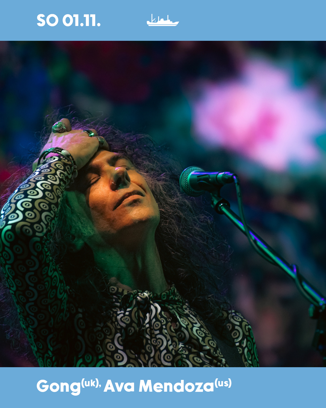 Gong (uk), support: Ava Mendoza (us) at MS Stubnitz flyer