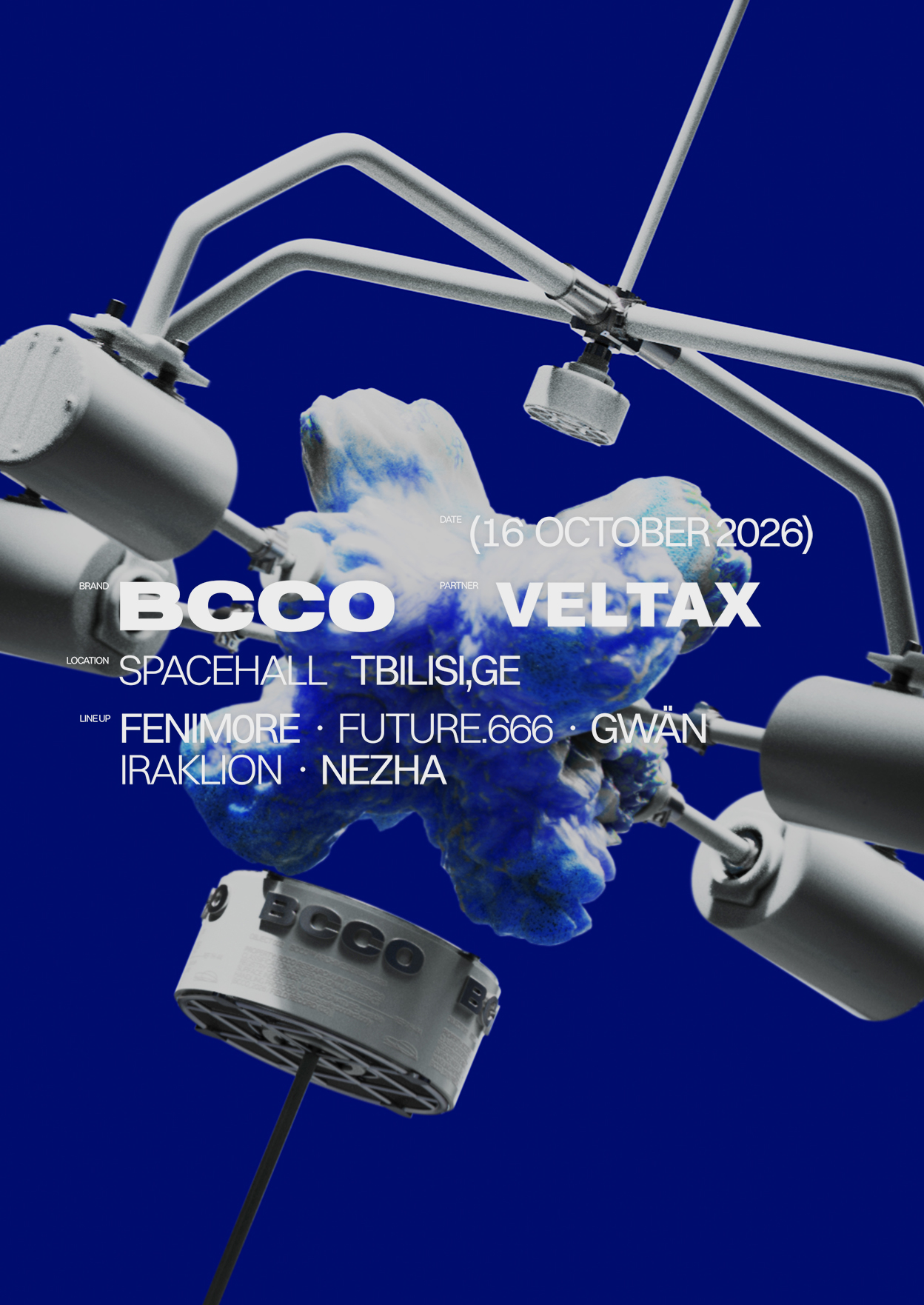 VELTAX x BCCO at Spacehall flyer
