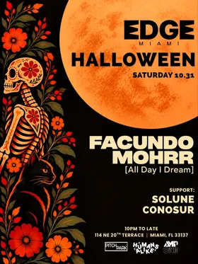 Halloween: Facundo Mohrr, Conosur, Solune at Edge Miami flyer