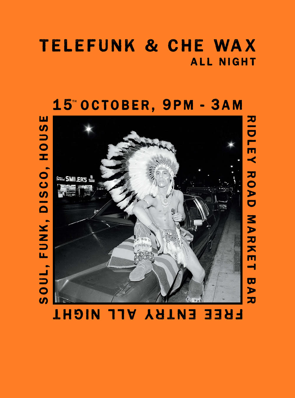 Telefunk and Friends at Ridley Road Market Bar flyer