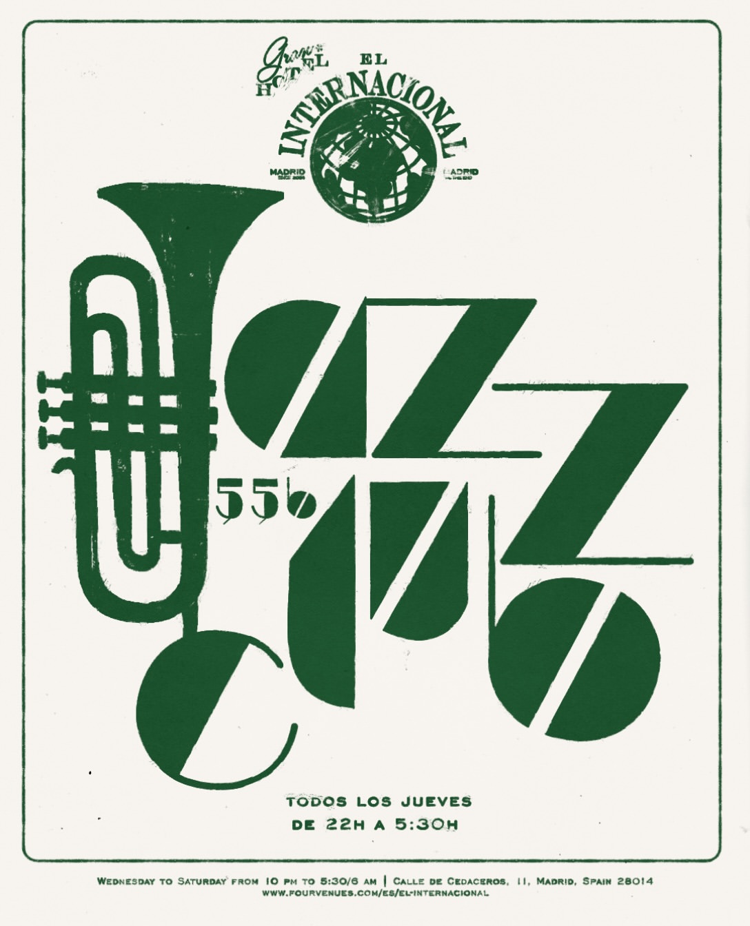 Jazz Club by 55b at El Internacional flyer