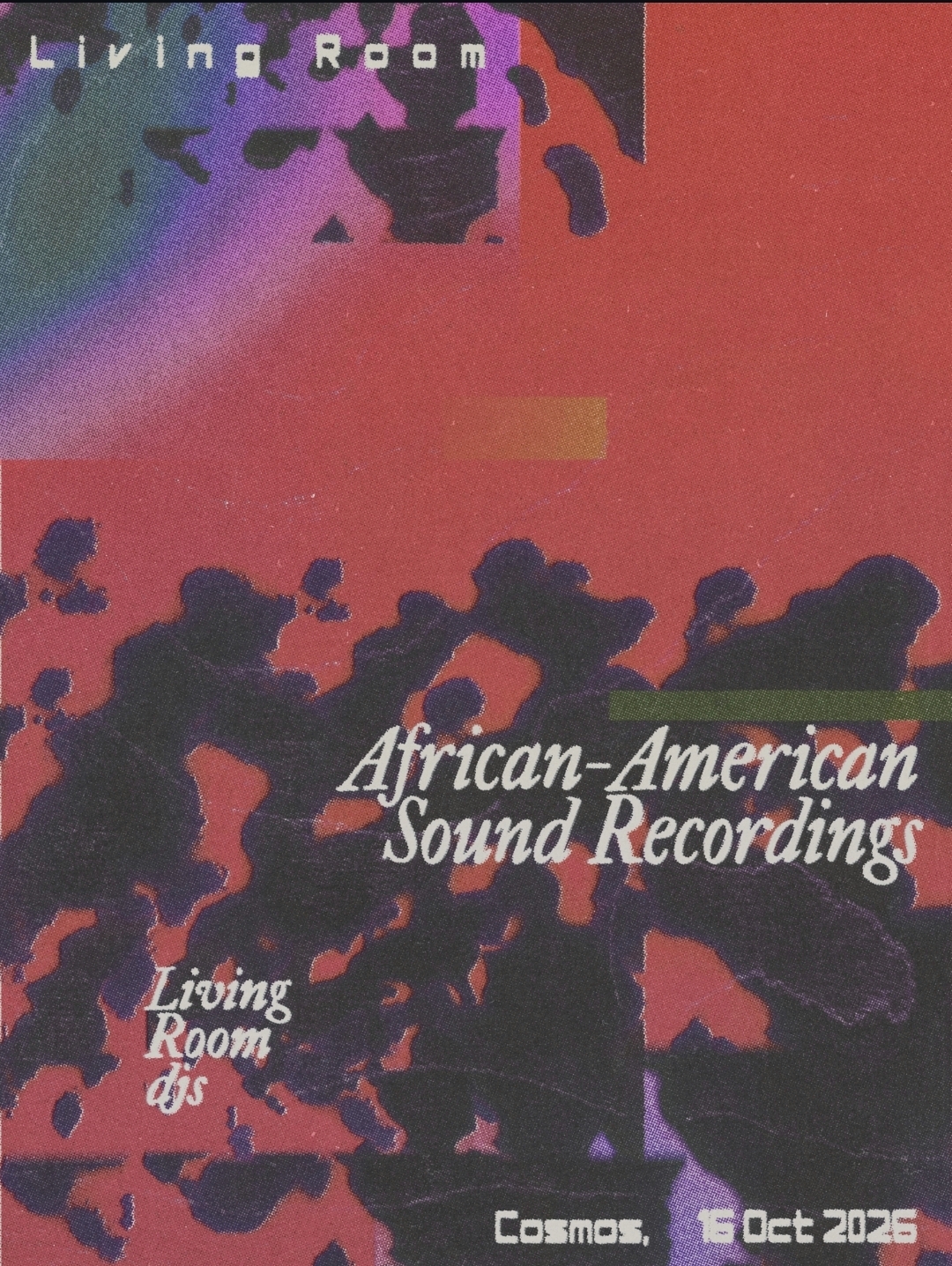 Living Room: African-American Sound Recordings at Cosmos Campolide flyer