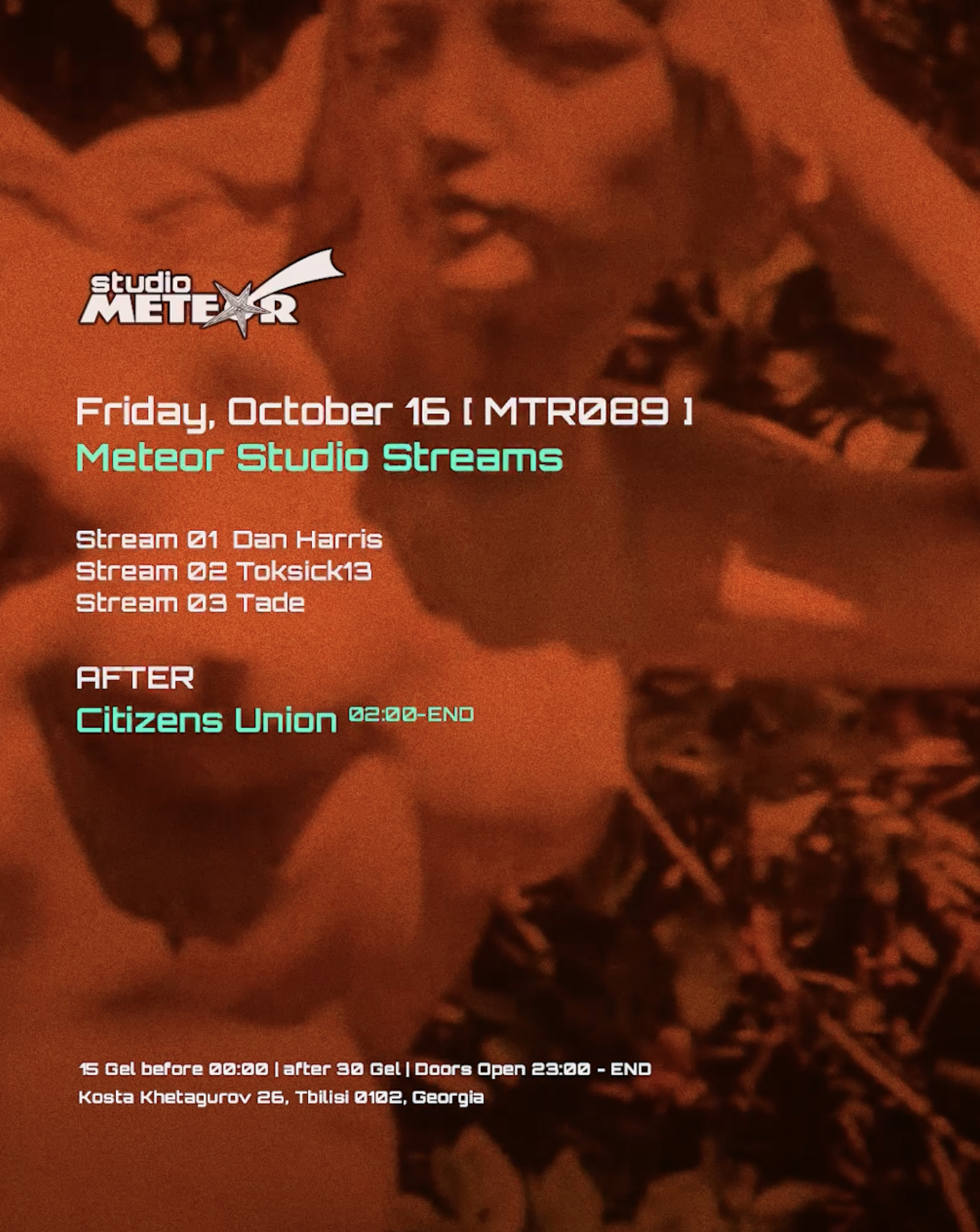 MTR089 at Meteor Studio flyer