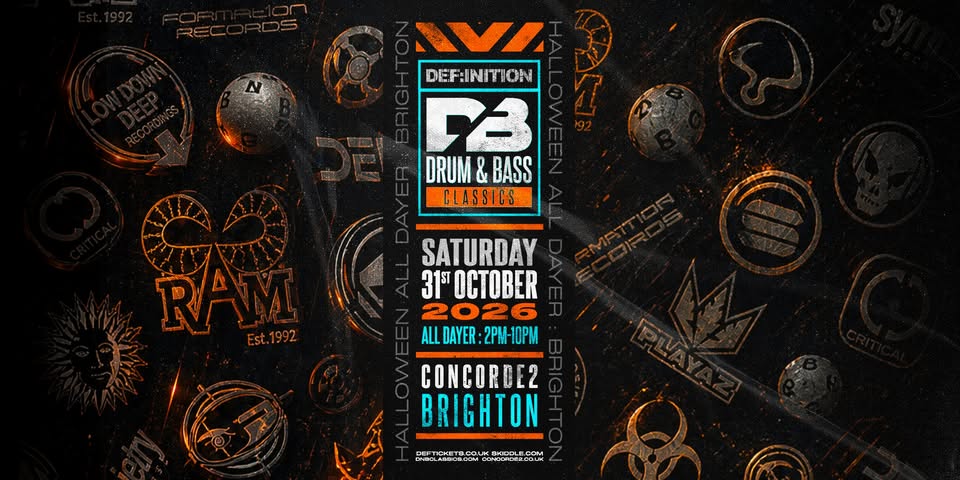 Drum & Bass Classics: Brighton (Halloween All Dayer) at Concorde 2 flyer